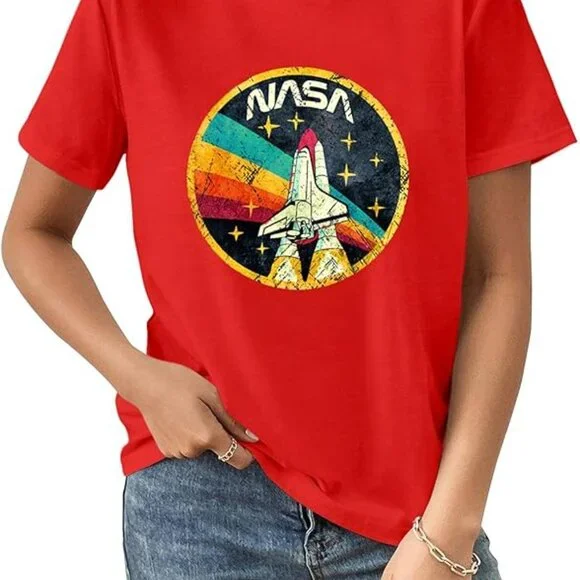 Women Vintage Space Shuttle Graphic T-Shirt (S-XL) - Picture 6 of 15